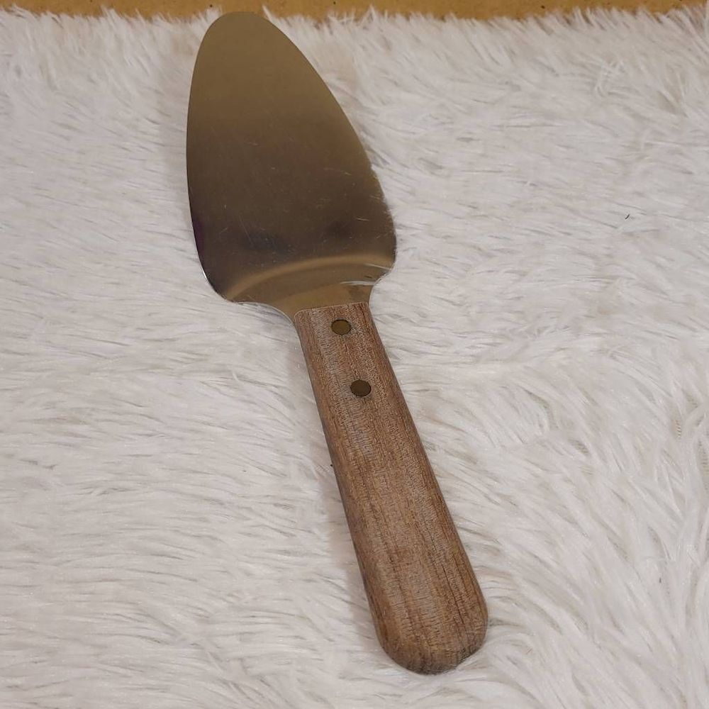 Cake Pie Server Spatula Wooden Handle